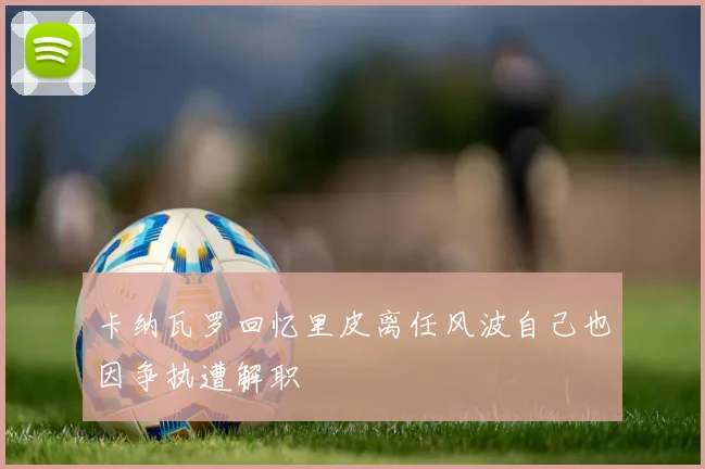 卡纳瓦罗回忆里皮离任风波自己也因争执遭解职
